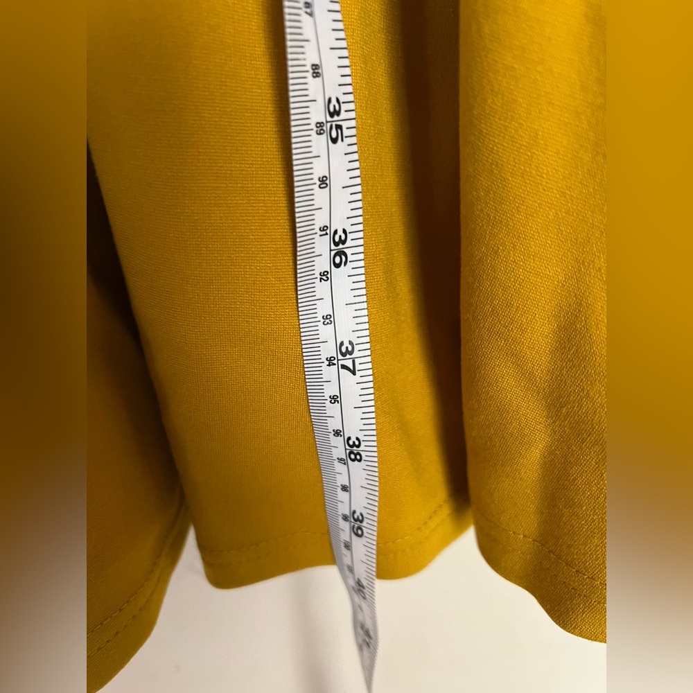 Nanette Lepore Mustard Yellow Dress Size 10 women's long sleeve midi - Picture 5 of 10